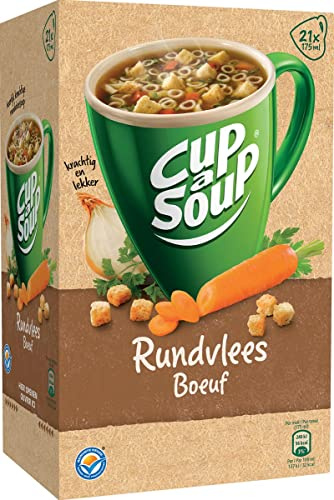 Unilever Coup a Soup, Minestra di Carne di Manzo, Piatti Pronti, 21 x 175 ml