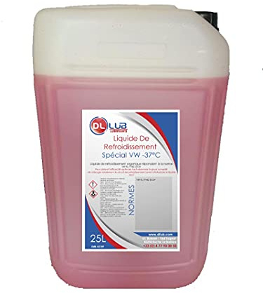 DLLUB - Liquide de refroidissement rose -37 spécial VW - 25 litres