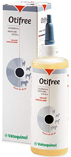 Vetoquinol P9026 Otifree Nettoyant auriculaire pour Chien 60 ML