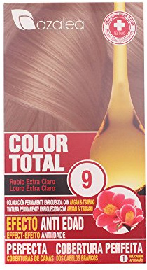 ALEA - Tinte Pelo Mujer - Color Total - Nº 9 - Color Rubio Extra Claro - Coloración Permanente en Crema - Aceite Argán y Tsubaki - Cobertura Total de Canas - Aclara 3 Tonos en Cabellos Naturales