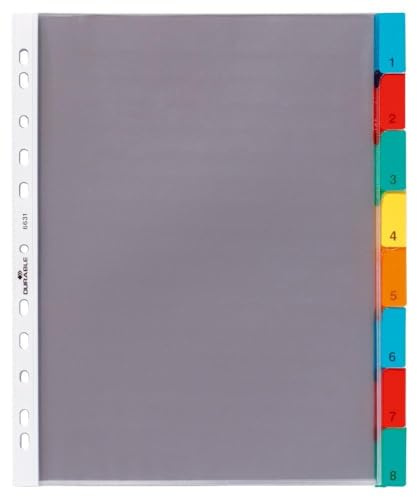 Durable 663119 Fickregister 1-8, transparent
