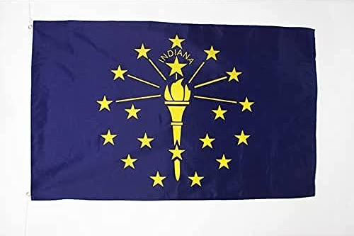 BANDIERA INDIANA 150x90cm - BANDIERA STATO AMERICANO – USA - STATI UNITI 90 x 150 cm - AZ FLAG