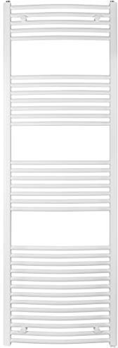 anapont Badheizkörper, Heizkörper, Weiss, gebogen, hochwertig, in verschiedenen Größen erhältlich, Handtuchhalter, Handtuchtrockner (1775h x 750b)