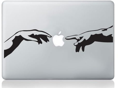 Michelangelo Schaffung von Adam italienischen Händen mac Aufkleber Apfel Macbook Laptop Abziehbild Kunst Vinyl Kunst