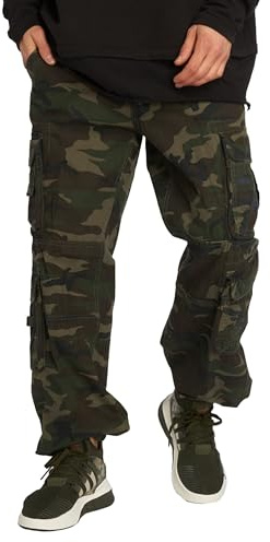 Brandit Pure Vintage Pants, Color: woodland, Size: 7XL