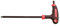 BGS Diy 7882-8 | T-Handle L-Type Wrench | internal Hexagon / internal Hexagon with Ball Head | 8 mm, Black/Red