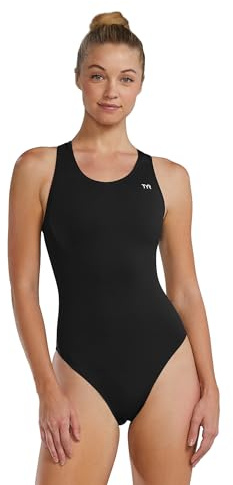 TYR Women's Standard Durafast Elite Maxfit Swimsuit, Black, Size 38