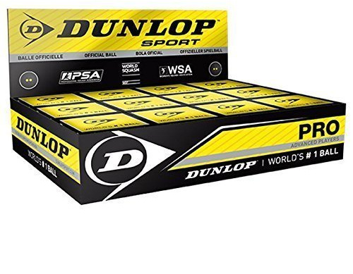 DUNLOP 1x Squash Balls Pro doubleyellow