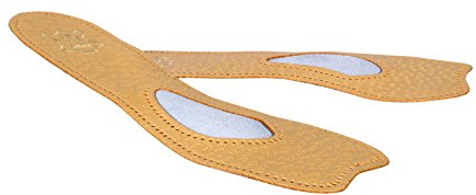 Kaps Orthotic 3/4 leather insoles for pumps/heels with arch support, Ballet, 41 EUR / 8 UK / Women, Natural