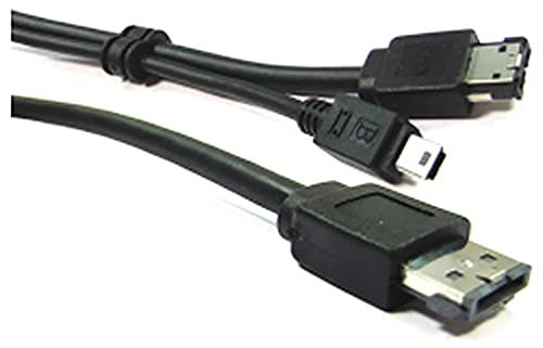 BeMatik - Câble USB ou eSATA + eSATAp (M/MiniUSB5pin-BM + eSATA-M) 3m