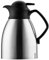 Helios Enduro Push Edelstahl-Isolierkanne 1L – 6h Hält Getränke heiß & kalt-Robust & bruchsicher-Einfache Einhandbedienung-BPA-frei, matt, 1 Liter