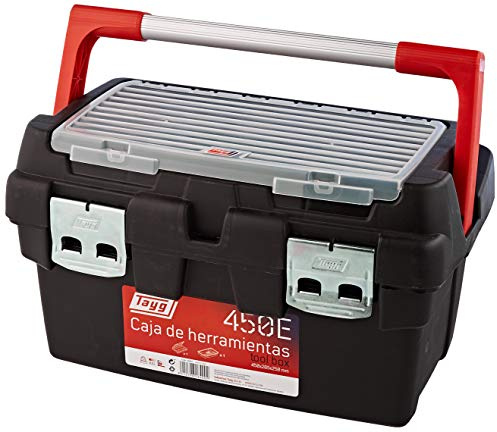 Tayg Caja de herramientas plástico aluminio n. 450-E, 450 x 285 x 250 mm