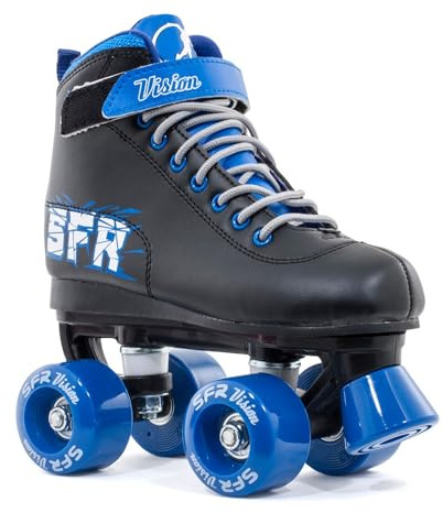 SFR Vision II Roller Quad Skate Black/Blue UK3/EU35.5