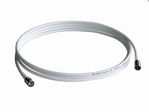 WISI 72067 DS 35 0035 Daten-Anschlusskabel F-Quick/F-Quick, 0,35m weiß