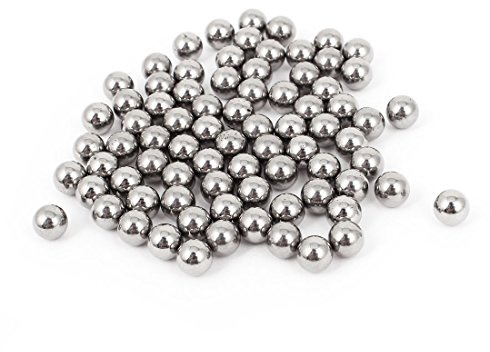 sourcing map Bike Bicycle Wheel Carbon Steel Balls Bearing 6mm Diameter 80 Pcs