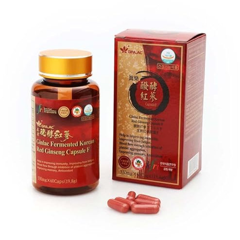 Fermentiertes Koreanisches rotes Ginseng Capsule F 60 Kapseln (2 Monate Behandlung)