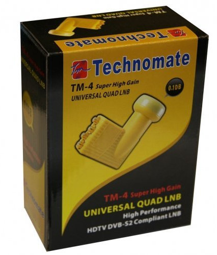 Technomate TM-4 0.1 dB Universal Quad Super High Gain LNB