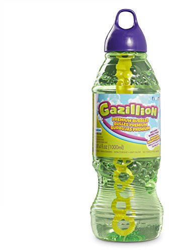 Gazillion Premium-Qualität – 1 Liter schadstofffreie Seifenblasenmischung/Lösung für Seifenblasenmaschinen, Seifenblasenstäbe und Partys. Sicher und schadstofffrei. Für Kinder ab 3 Jahren