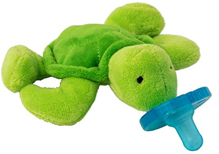 WubbaNub Infant Pacifier, Silicone, Latex Free,Phthalate Free - Turtle