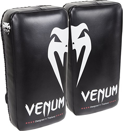 Venum Unisex Erwachsene Giant Kick Pads Paos, Schwarz/Ice, Einheitsgröße