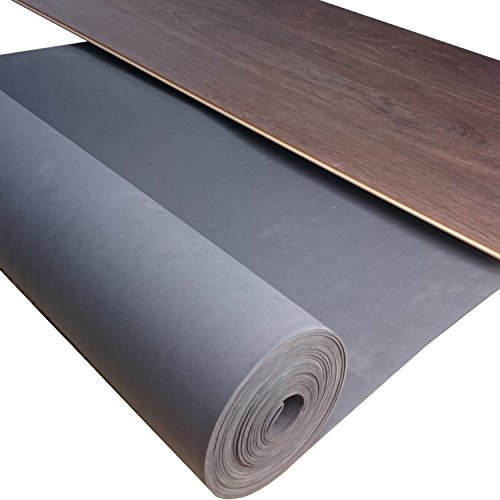 Isolation acoustique aux bruits d'impact uficell® Multisound pour parquets et sols stratifiés - amélioration des bruits d'impact environ 22 dB (3 mm d'épaisseur, 15 m² | 1 rouleau)