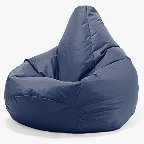 Big Bertha Original - Indoor & Outdoor - LARGE Garden, GAMING, TV Highback Bean Bag - NAVY