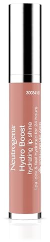 Neutrogena Hydro Boost Moisturizing Lip Gloss, Hydrating Non-Stick and Non-Drying Luminous Tinted Lip Shine with Hyaluronic Acid to Soften and Condition Lips, 20 Berry Brown, 0.10 oz