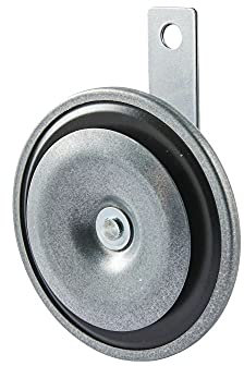 HELLA 3AL 006 958-821 Horn - M26 - 24V - 115dB(A) - Frequenzbereich: 400Hz - Hochton - Gehäusefarbe: grau - Flachsteckanschluss