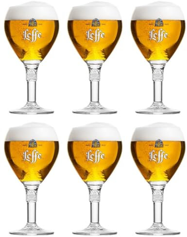 Leffe Verre de 25 cl Modèle 2016, Set 6 Glas