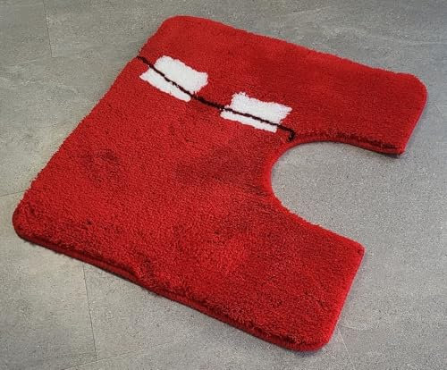 Meusch 2378453130 WC-Vorleger Crown, 55 x 50 cm, Rubin