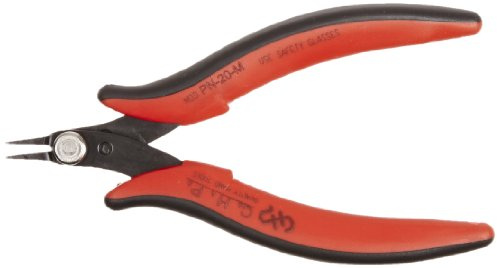 Hakko CHP PN-20-M Steel Super Specialty Pointed Nose Micro Pliers with Smooth Jaws, 1.0mm Nose