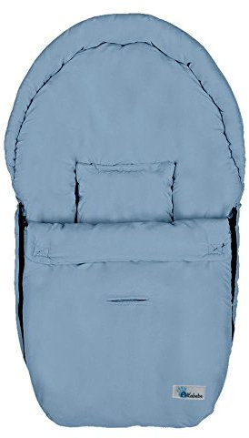Altabebe AL2610M-04 Übergangsfußsack für Autositz Gruppe 0 mit 3 und 5-Punkt-Gurttechnik, hellblau