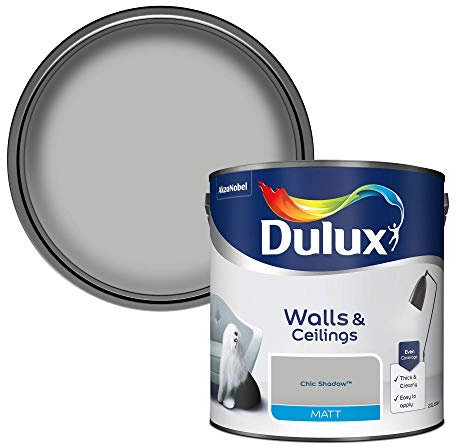 Dulux Matt Emulsion Paint For Walls And Ceilings - Chic Shadow 2. 5 Litres