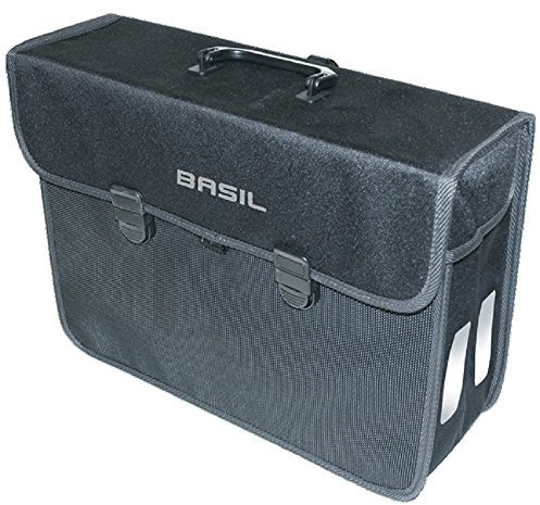 Basil Malaga XL Einzeltasche – 17 Liter – geeignet für E-Bike, City- und Damenfahrrad – Schwarz