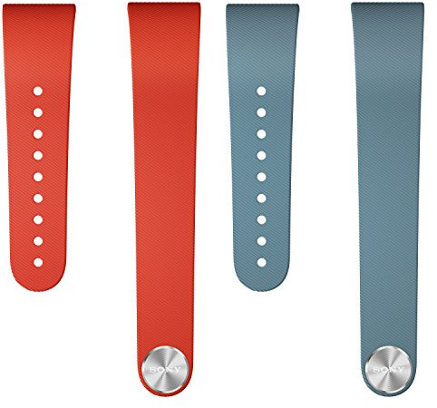 Sony Mobile Armband Wechselband für Sony SmartBand Talk in Größe S - Rot/Blau