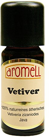aromell Vetiver - 100% naturreines, ätherisches Öl aus Java, 10 ml