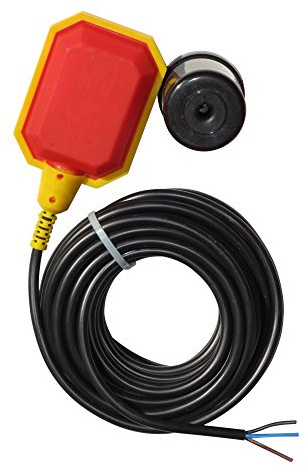 Float Switch for Sump Pump -33-Foot Water Level Sensor with Honeywell Microswitch and Adjustable Tether Length for Ground Water Bilge Pump and Water Tank – Non-Corrosive PP Casing, Rated to 13 Amps