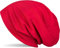 styleBREAKER Klassische Slouch Beanie Mütze, leicht und weich, Longbeanie, Unisex 04024018, Farbe:Rot