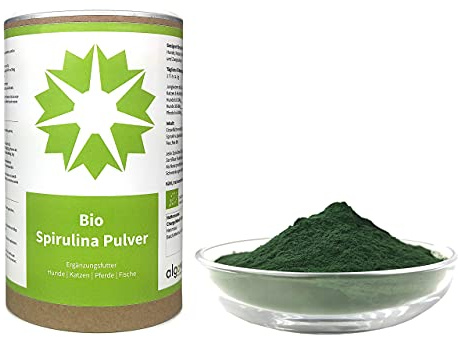 Pur supplémentaire - Nourriture pour poissons de spiruline en poudre, Chevaux, Barf - algova (1kg)