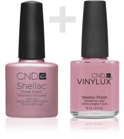 CND Duo Kit Shellac Strawberry Smoothie Plus Vinylux Strawberry Smoothie , 22.3 ml