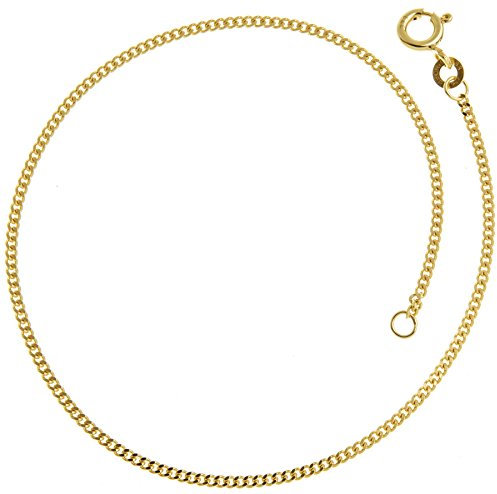 Echtgold Panzerarmband 1,6mm - Länge 19cm - 22cm, 333er Gold