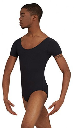 Capezio Herren Tactel Kurzarm Trikot, schwarz, X-Large