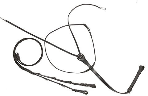 Kavalkade Thiedemann-/köhler-zügel aus Leder, Schwarz, 226011150200