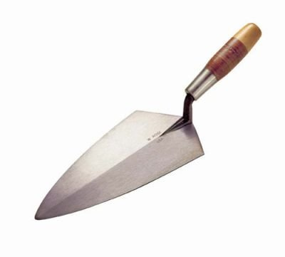 Kraft Tool W. Rose 10 Philadelphia Pattern Bricklaying Trowel with Leather Handle