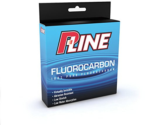 P-Line 100% Fluorocarbon Fishing Line – Japanese Fluorocarbon, Invisible, High Knot Strength & Low Stretch for Maximum Sensitivity | 6lb-250yds | Clear