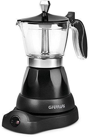 G3Ferrari G10028 Moka Italian Stove Top Styled Electric Coffee/Espresso Maker (Black)