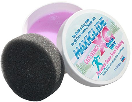Ski Wax Maxiglide XC Quick Wax For all Cross Country Nordic Skis - 4fl oz container, (ounces may vary)