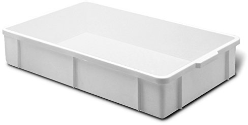 Giganplast Transport Bac pour Aliments, Plastique, Blanc, 60x40x11 cm