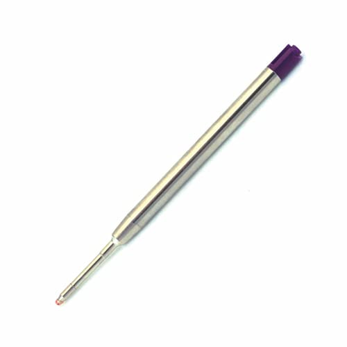 Monteverde Recharges pour Stylo à bille Pointe moyenne, rouleau souple compatible Stylos Parker - Pourpre (Lot de 2)