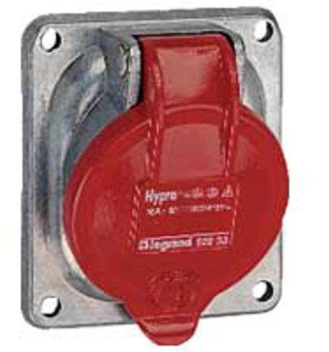 Legrand 052234 Métal Prise Fixe Hypra IP44, 16A, 380V à 415V, 3P+N+T